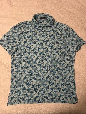G/FORE Mapped Icon Camo Tech Jersey Polo Shirt